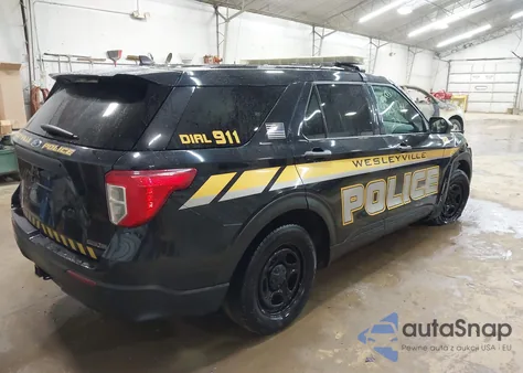 2022 Ford Police Interceptor из США, поврежденный, VIN 1FM5K8AB9NGA00278